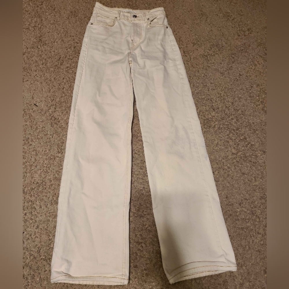 MNG Cream Colored Denim US Size 2